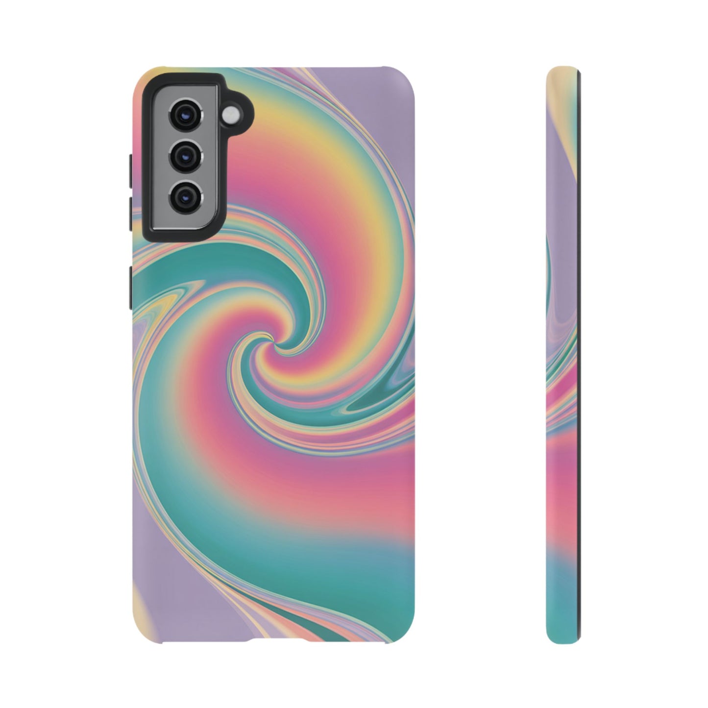 Cotton Candy Rainbow Swirl Design Samsung Tough Case