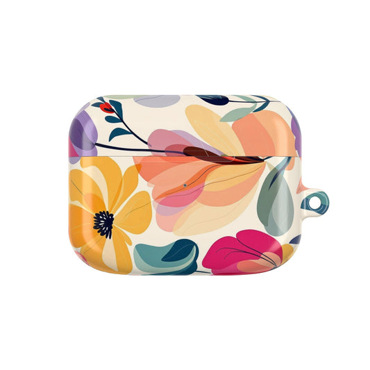 Floral AirPod Case with elegant watercolor floral design, lightweight polycarbonate protection, and a glossy scratch-resistant finish.