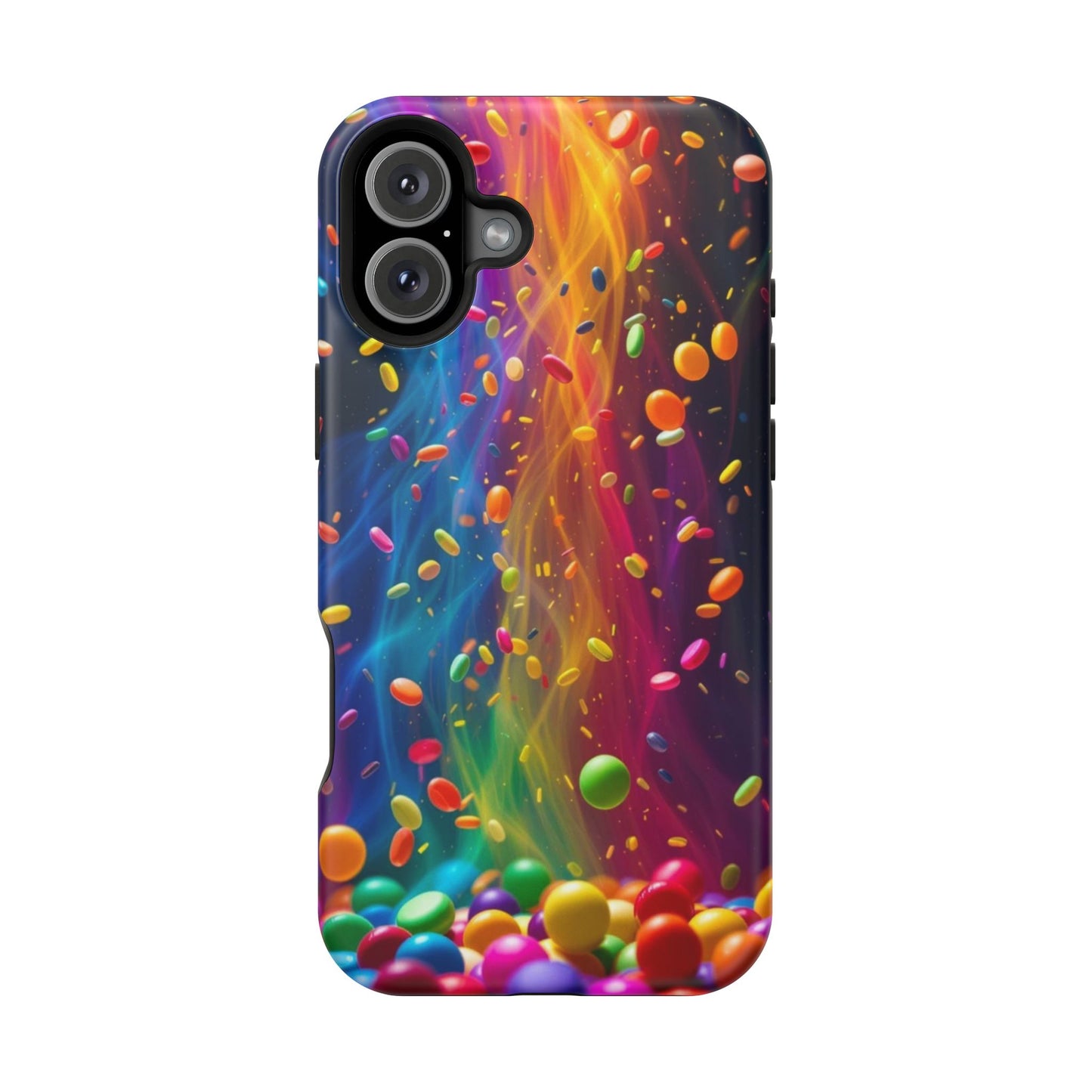 Rainbow Candy Rain iPhone Tough Case