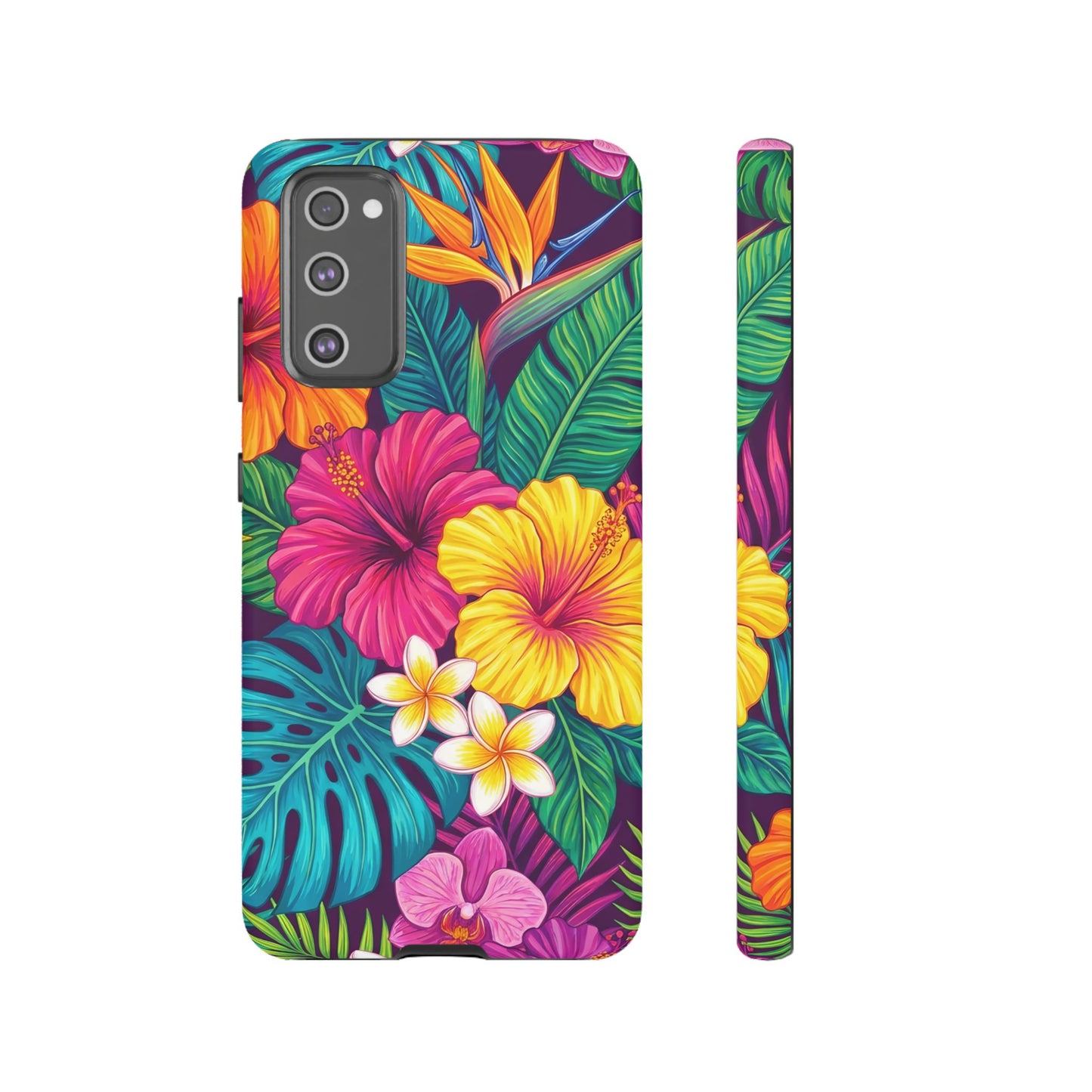 Tropical Samsung Phone Case — Vibrant Floral Tough Case