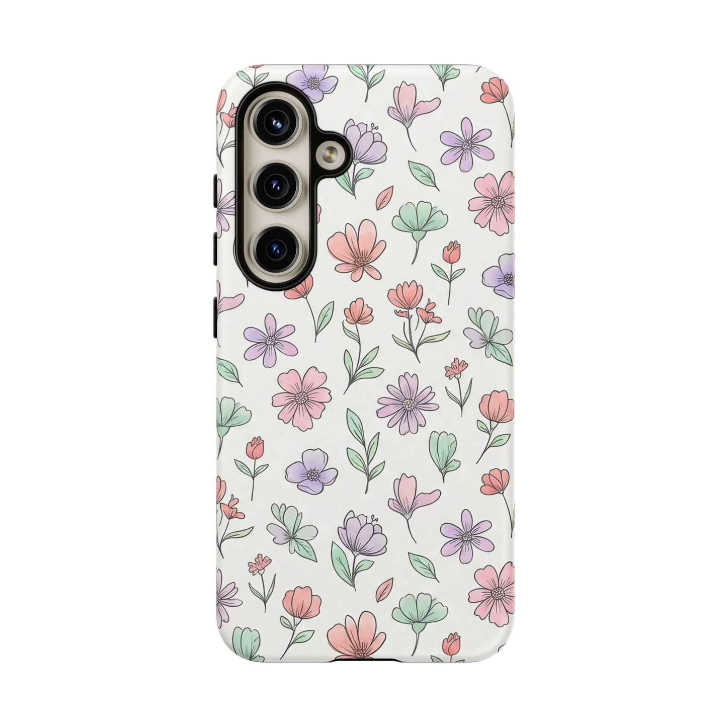 Floral Tough Cases — Artistic Flower Samsung Phone Case