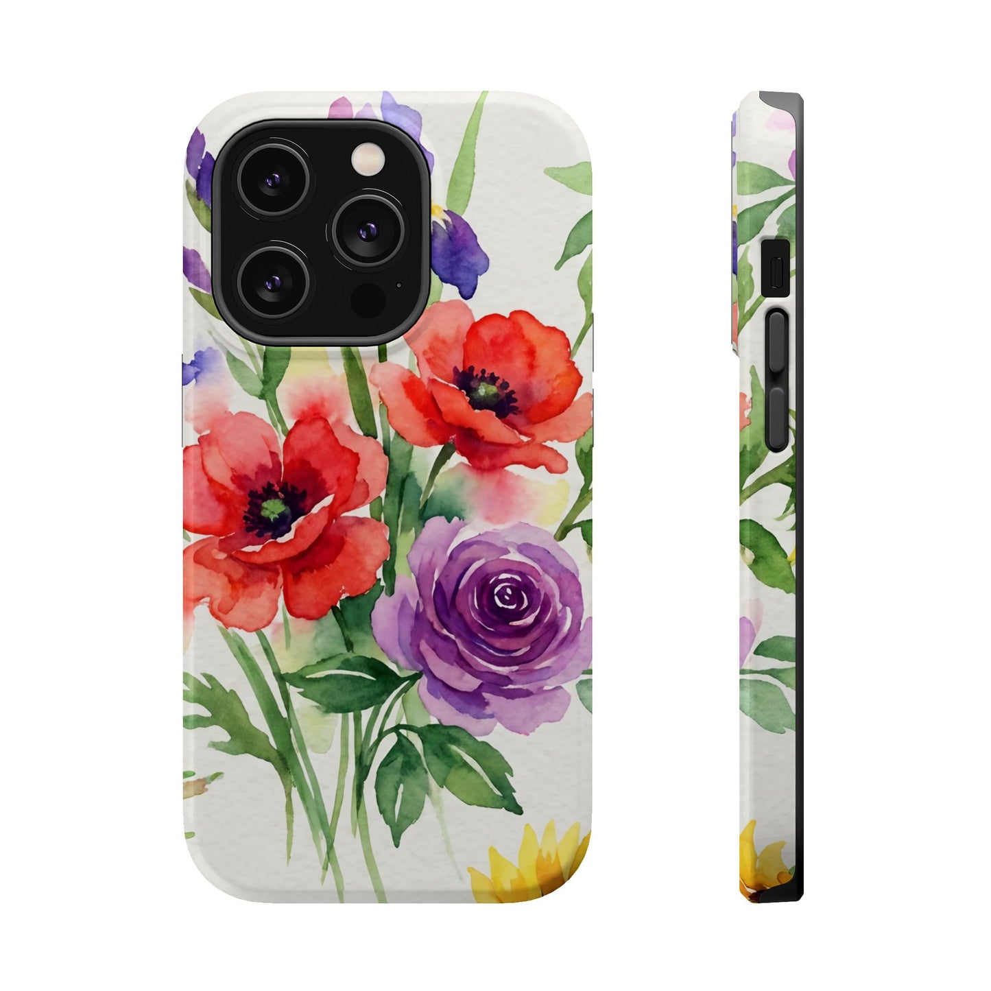 iPhone Case — Watercolor Bouquet Magnetic Impact-Resistant Case