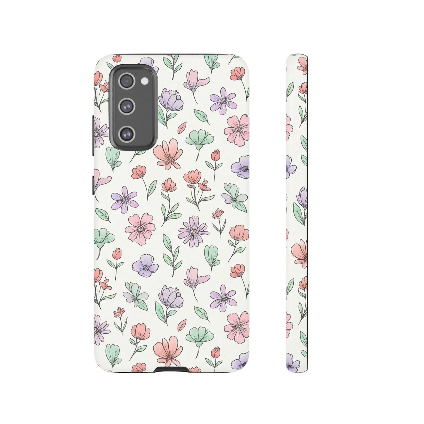 Floral Tough Cases — Artistic Flower Samsung Phone Case