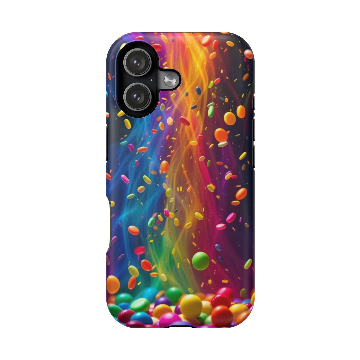 Rainbow Candy Rain iPhone Tough Case