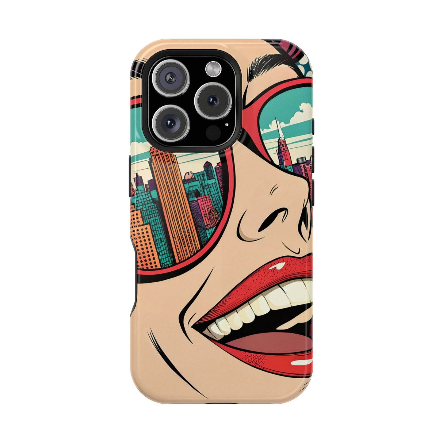 City View Pop Art Design iPhone Tough Case