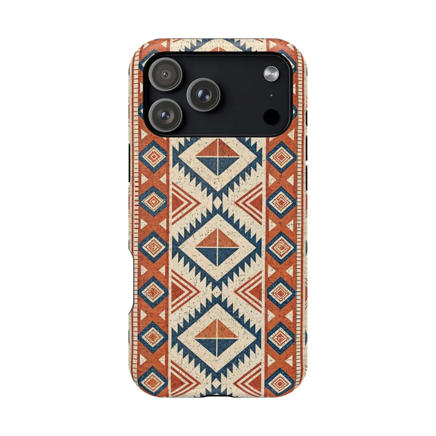 iPhone case with durable tribal inspired pattern and magnetic MagSafe compatibility