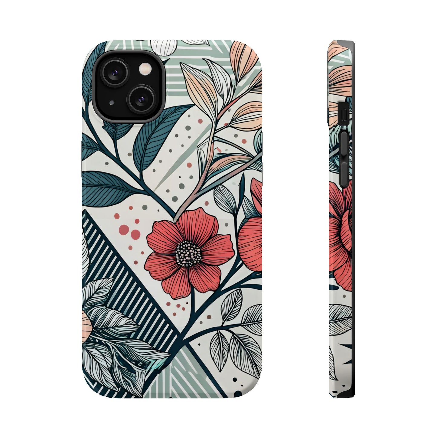 Geometric Flower iPhone Tough Case