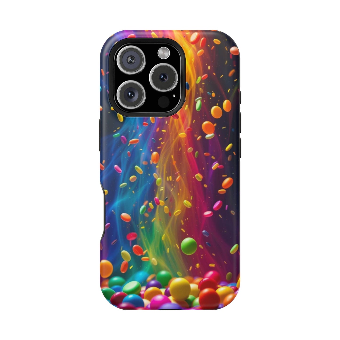 Rainbow Candy Rain iPhone Tough Case