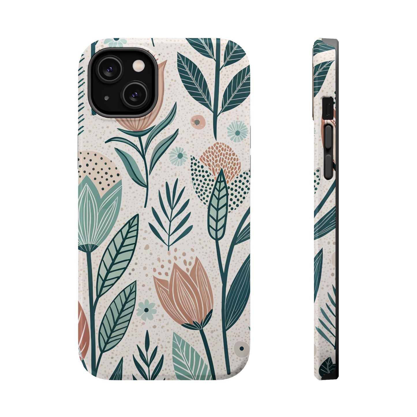 Swedish Inspired Floral design iPhone Tough Case