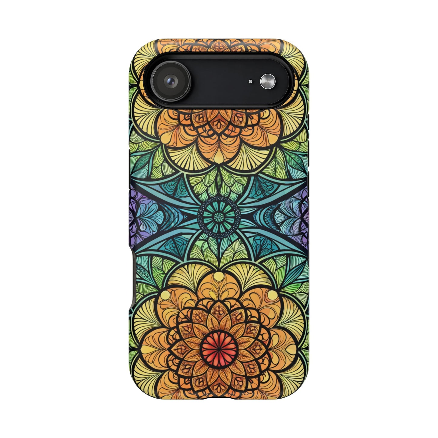 Hypnotic Colorful Kaleidoscope iPhone Case – Durable, Stylish, MagSafe Compatible