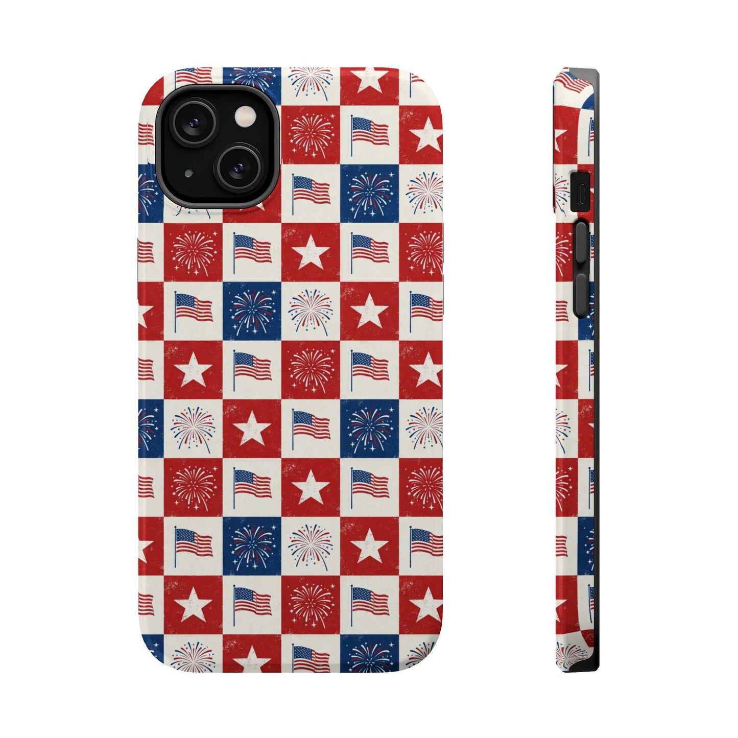 4th of July Patriotic iPhone Case — Magnetic Impact-Resistant