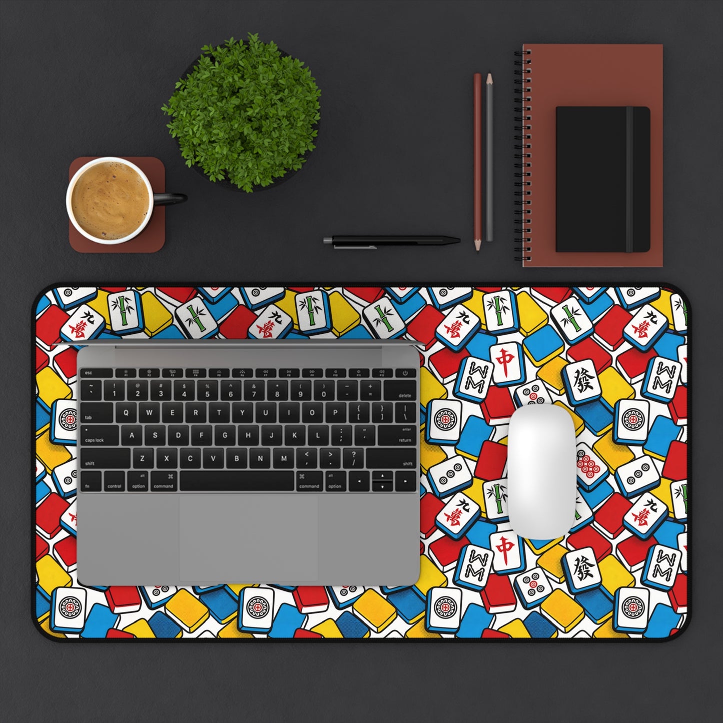 Vibrant Mahjong Desk Mat – Colorful Gaming & Workspace Mat