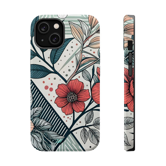 Geometric Flower iPhone Tough Case