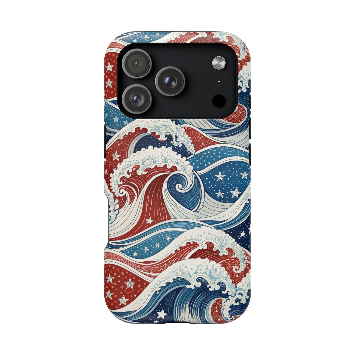 Patriotic Waves Design iPhone Tough Case