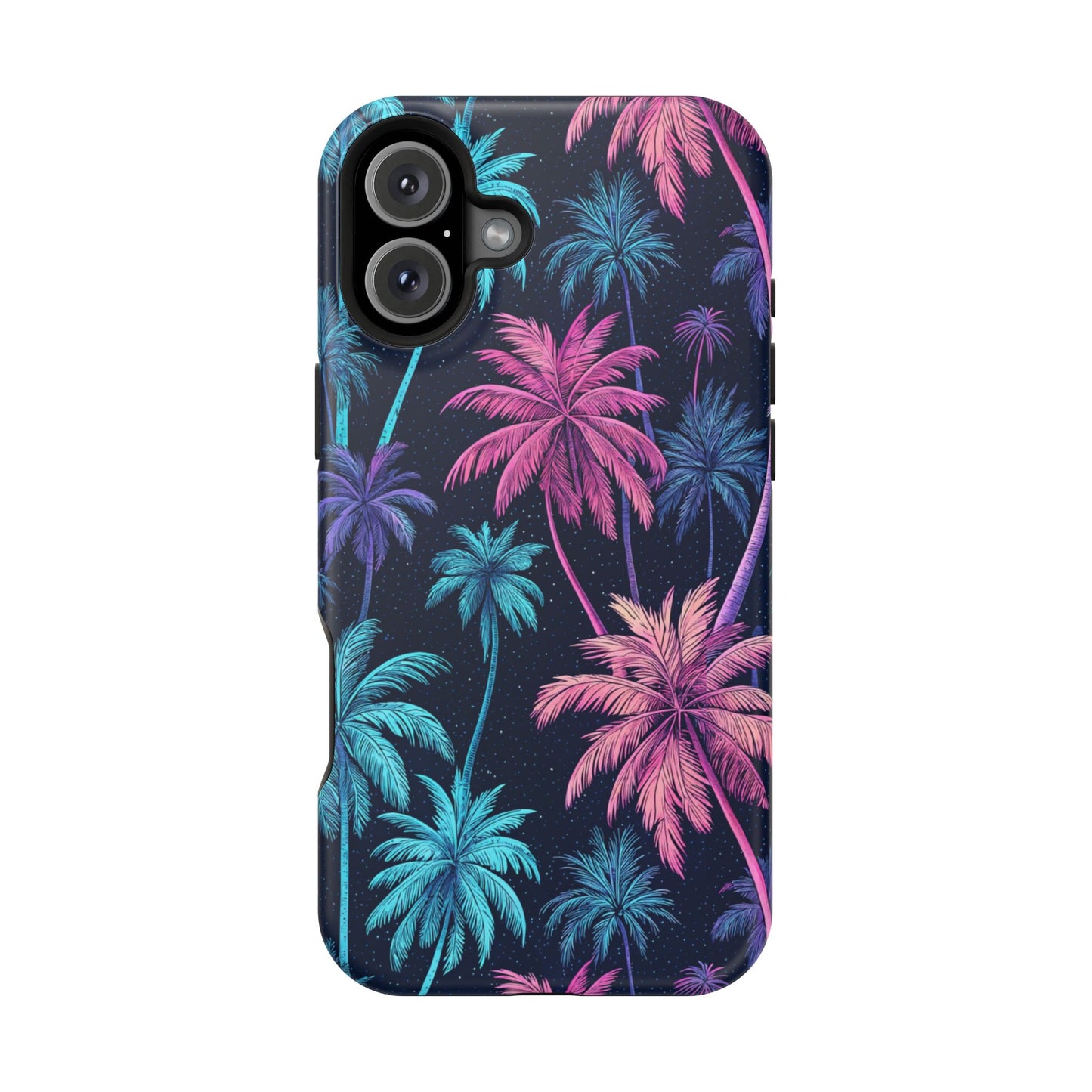 Neon Palm Trees Phone Case - Tropical iPhone Cover with MagSafe®