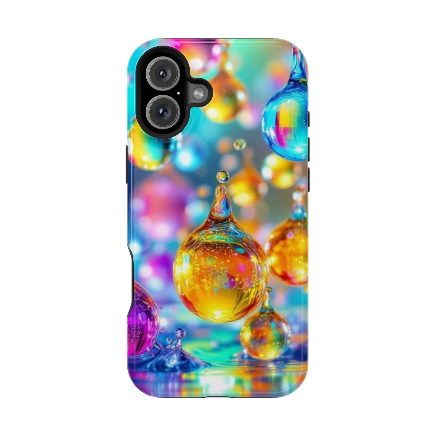 Golden Raindrop Design iPhone Tough Case