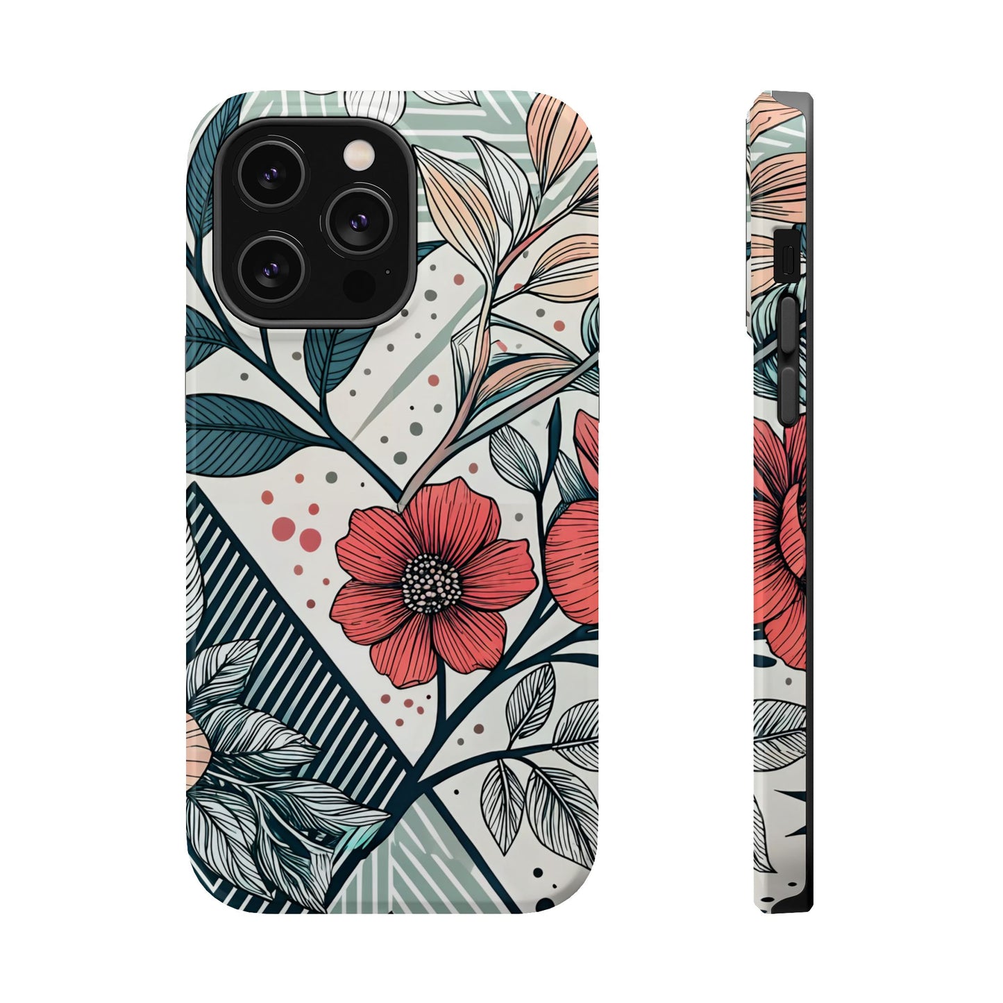 Geometric Flower iPhone Tough Case