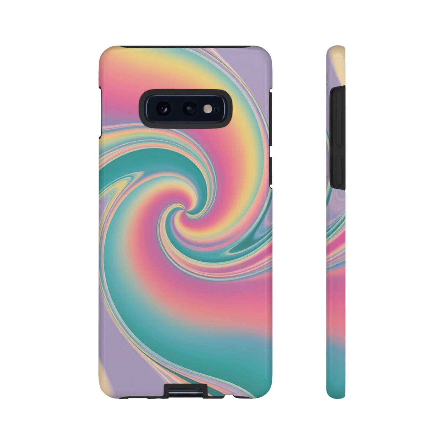 Cotton Candy Rainbow Swirl Design Samsung Tough Case