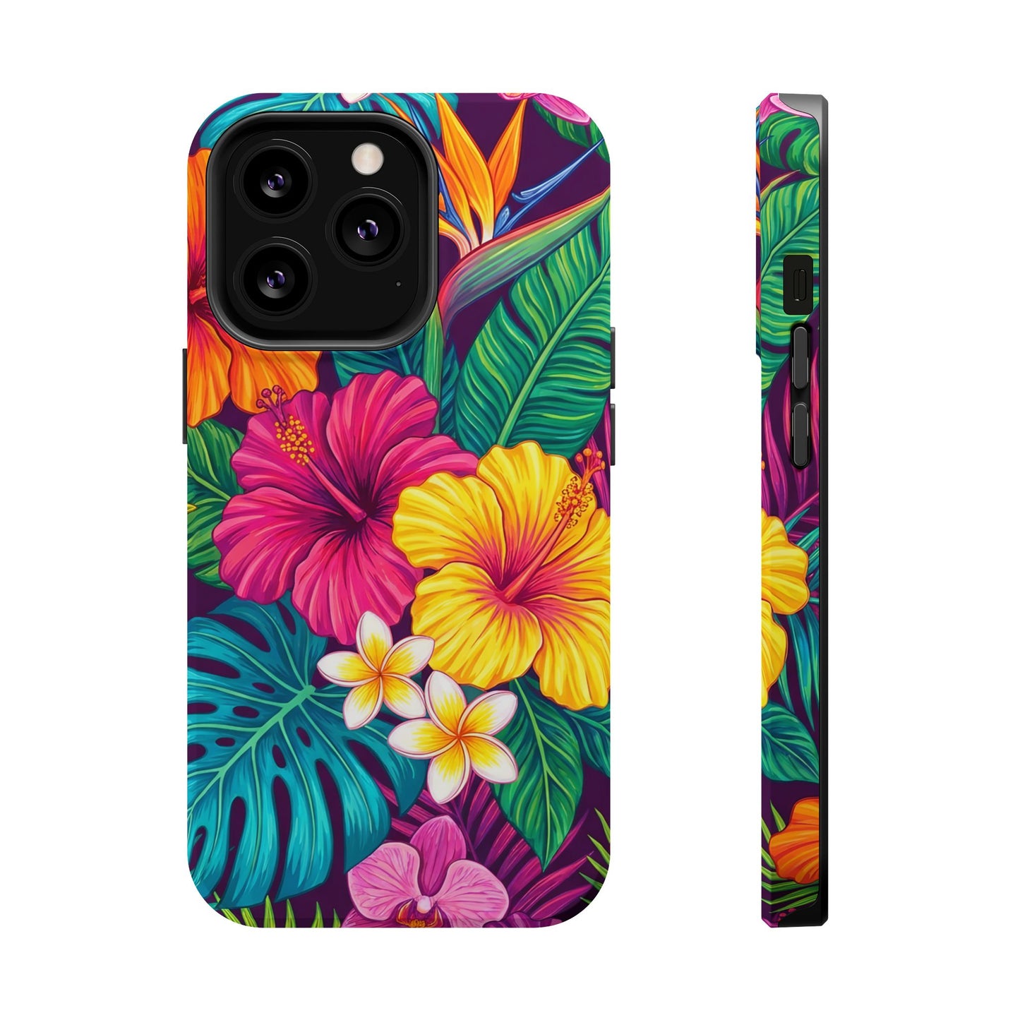 Vibrant Tropical iPhone Tough Case — Magnetic Impact-Resistant