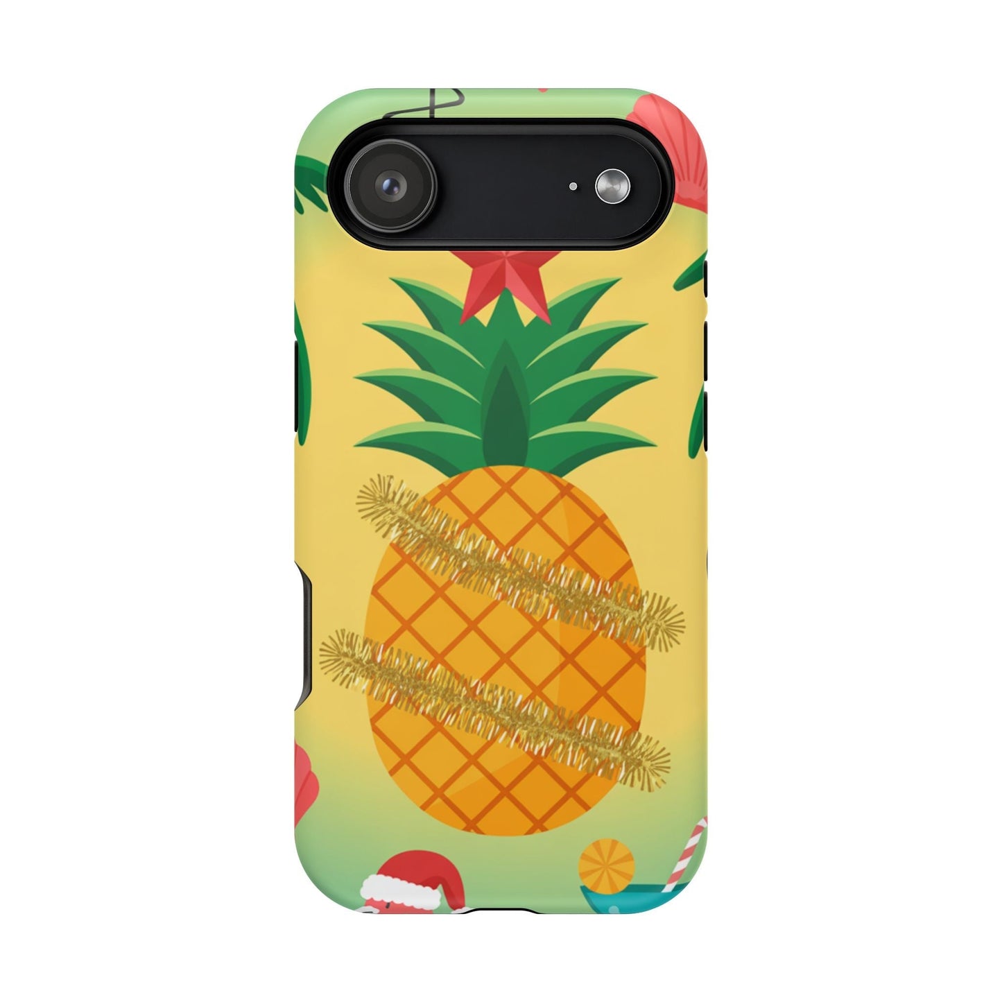 iPhone pineapple Christmas case with festive pineapple design and MagSafe compatibility