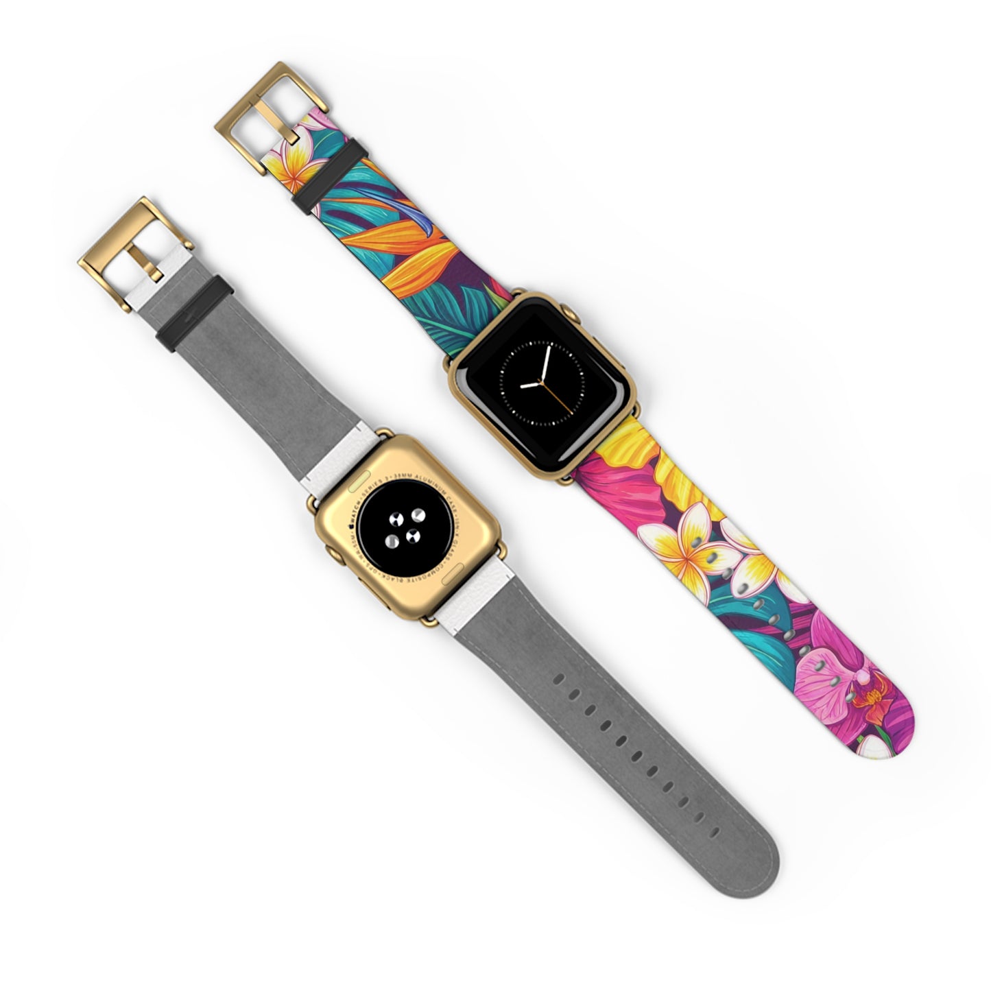 Vibrant Floral iWatch Band — Colorful Bloom Replacement Strap