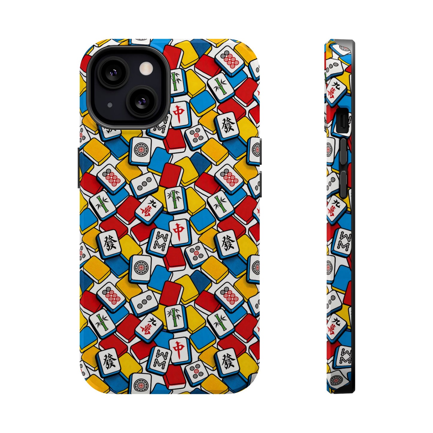 Mahjong-Inspired Vibrant iPhone Case — Magnetic Impact-Resistant