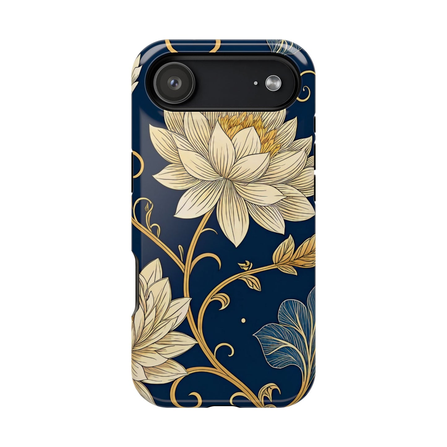 Golden Flower Design iPhone Tough Case