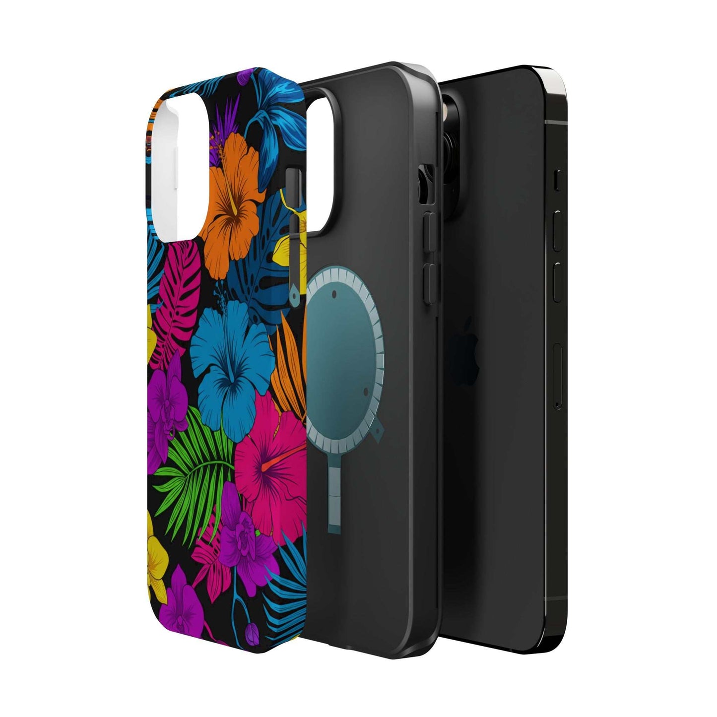 Modern Tropical Floral Design iPhone Case
