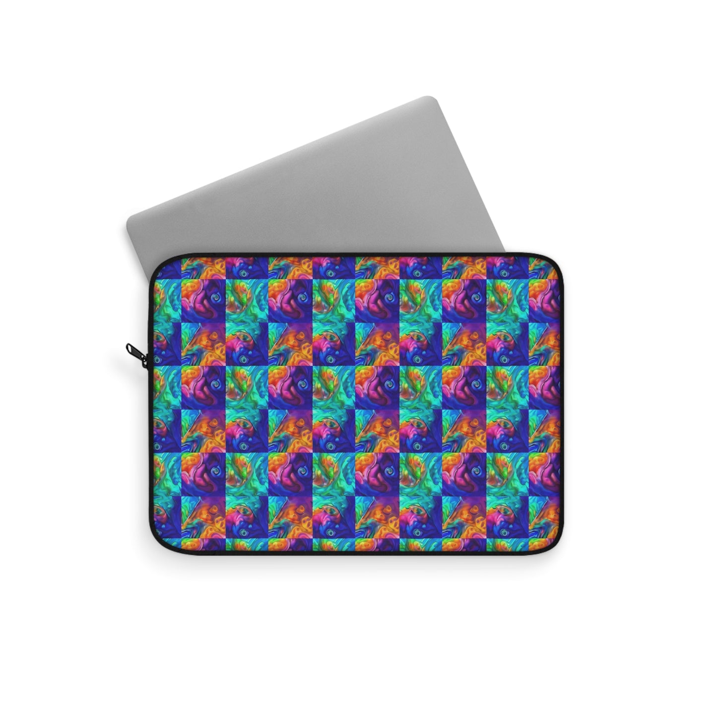 Abalone Swirl Laptop Sleeve — Glowing Shell Design