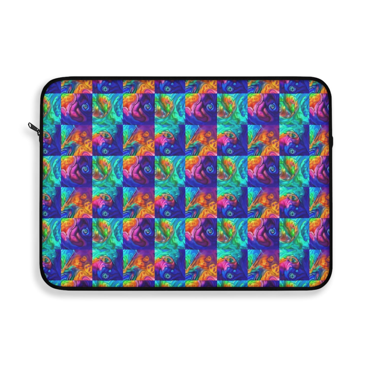 Abalone Swirl Laptop Sleeve — Glowing Shell Design