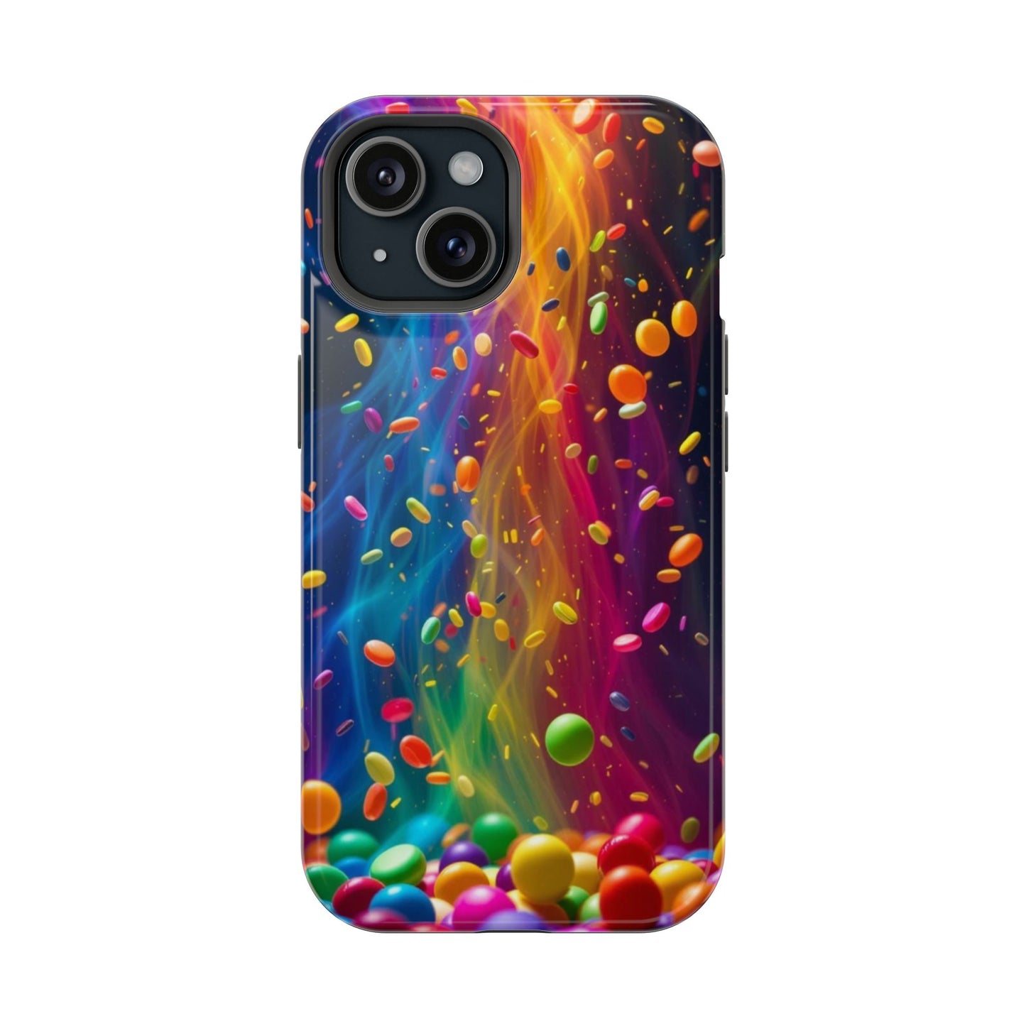 Rainbow Candy Rain iPhone Tough Case