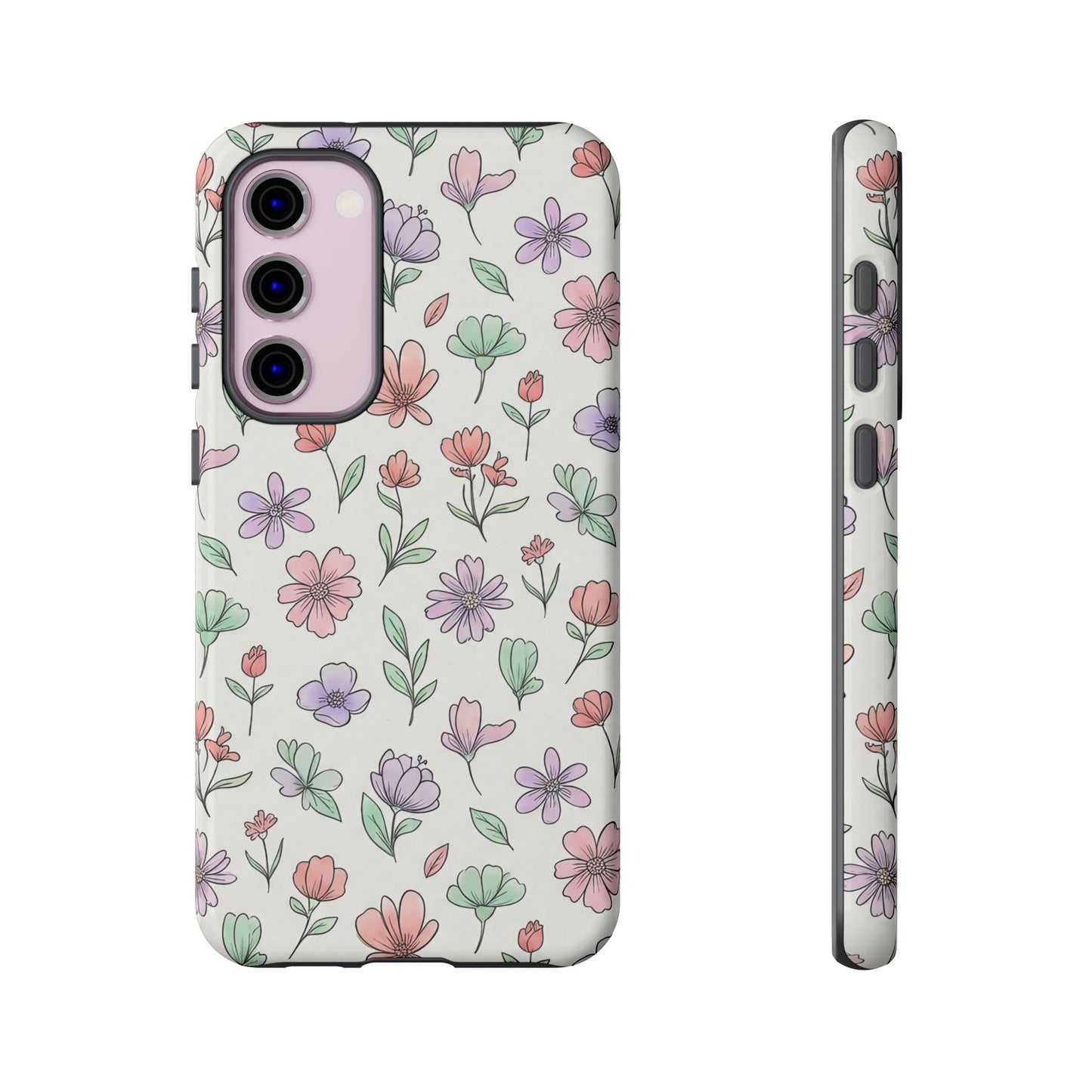 Floral Tough Cases — Artistic Flower Samsung Phone Case