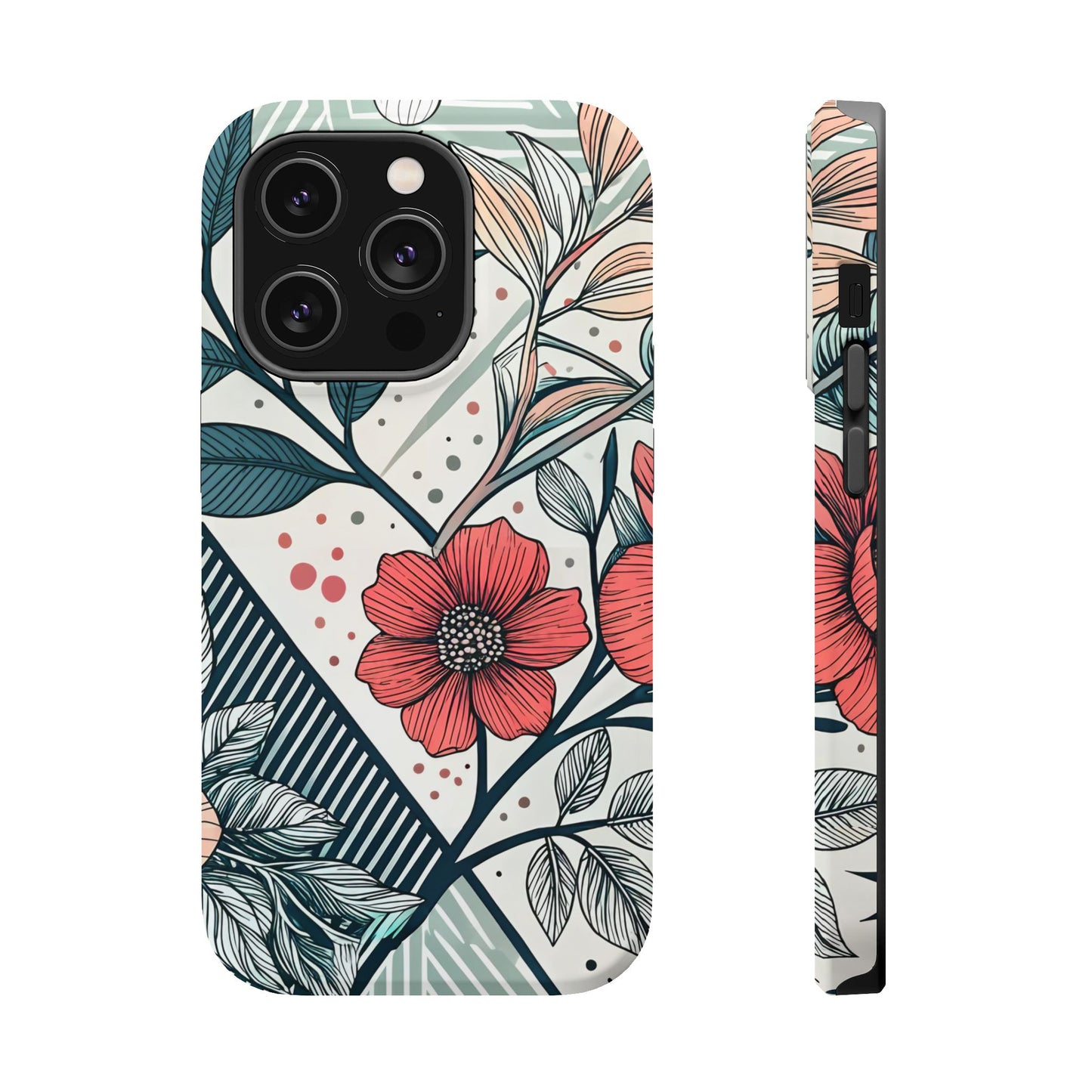 Geometric Flower iPhone Tough Case