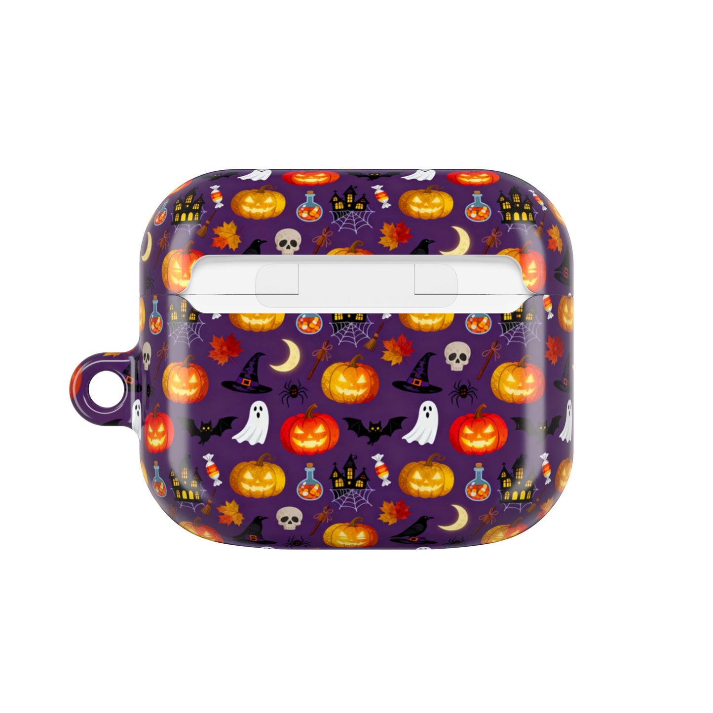 Halloween Pattern AirPod Case — Cute Pumpkin, Ghost & Bat Protective Cover