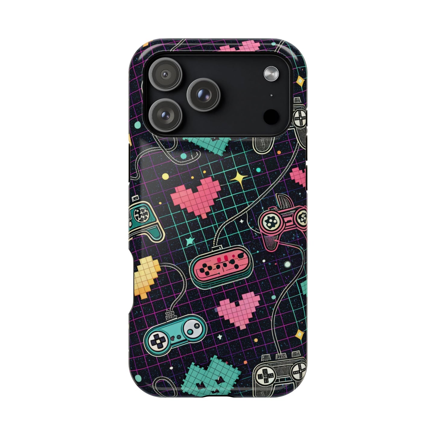 Retro Gamer Inspired Phone Case – Durable Dual-Layer iPhone Case with MagSafe