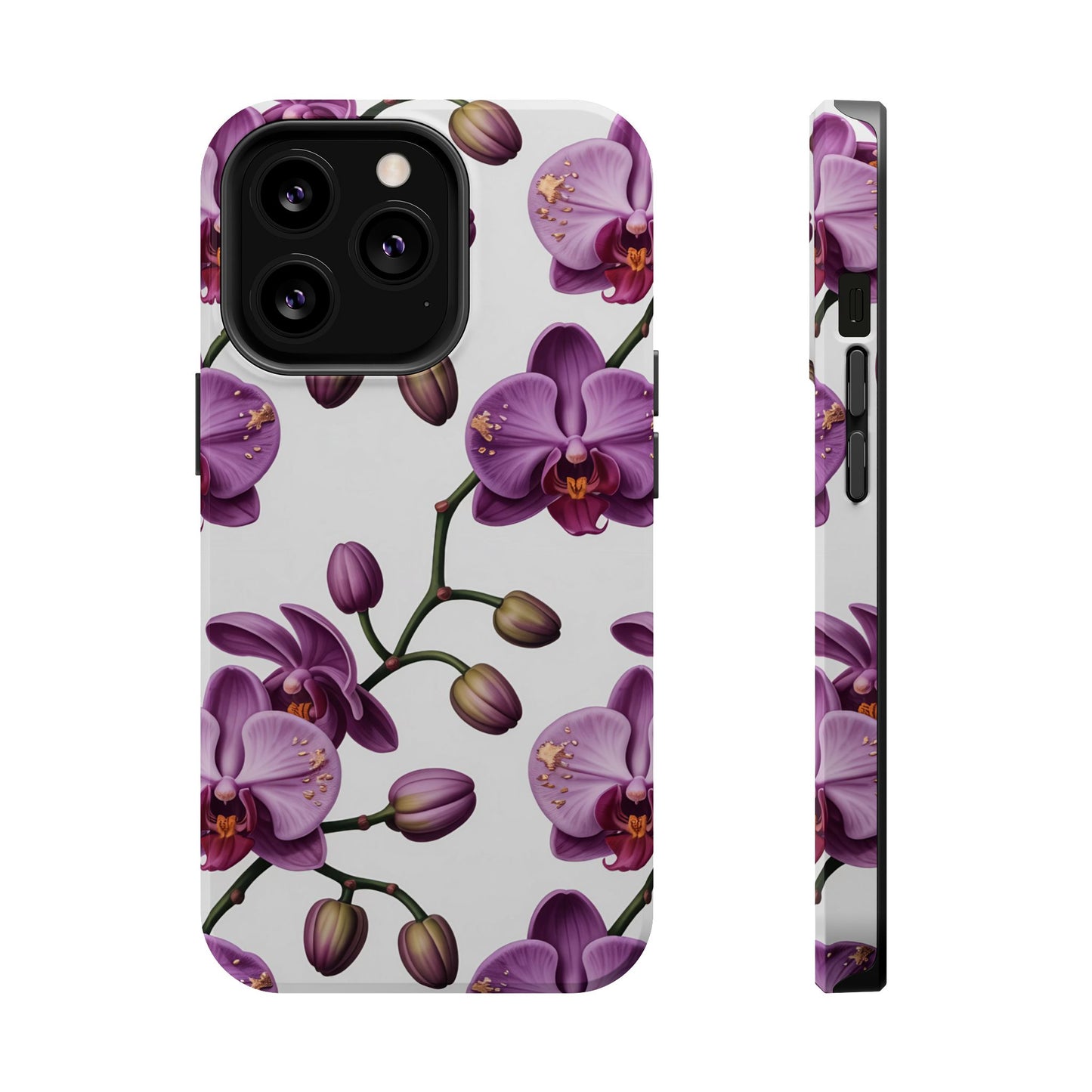 Purple Orchid Design iPhone Tough Case