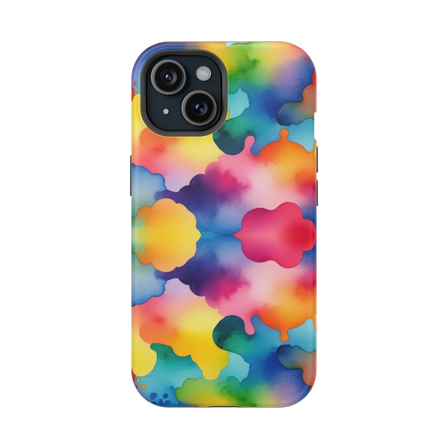 Watercolor Rainbow Clouds iPhone Tough Case