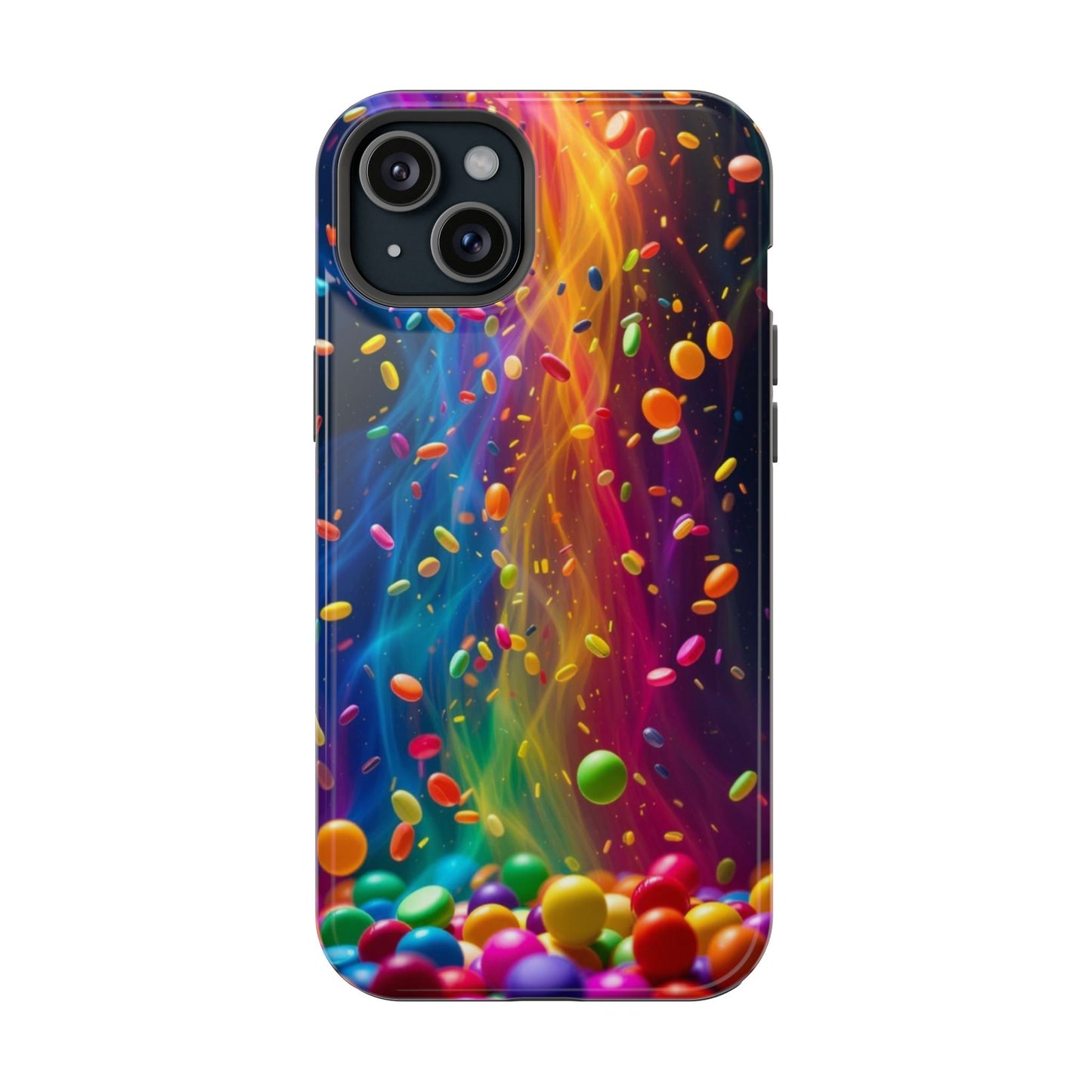Rainbow Candy Rain iPhone Tough Case