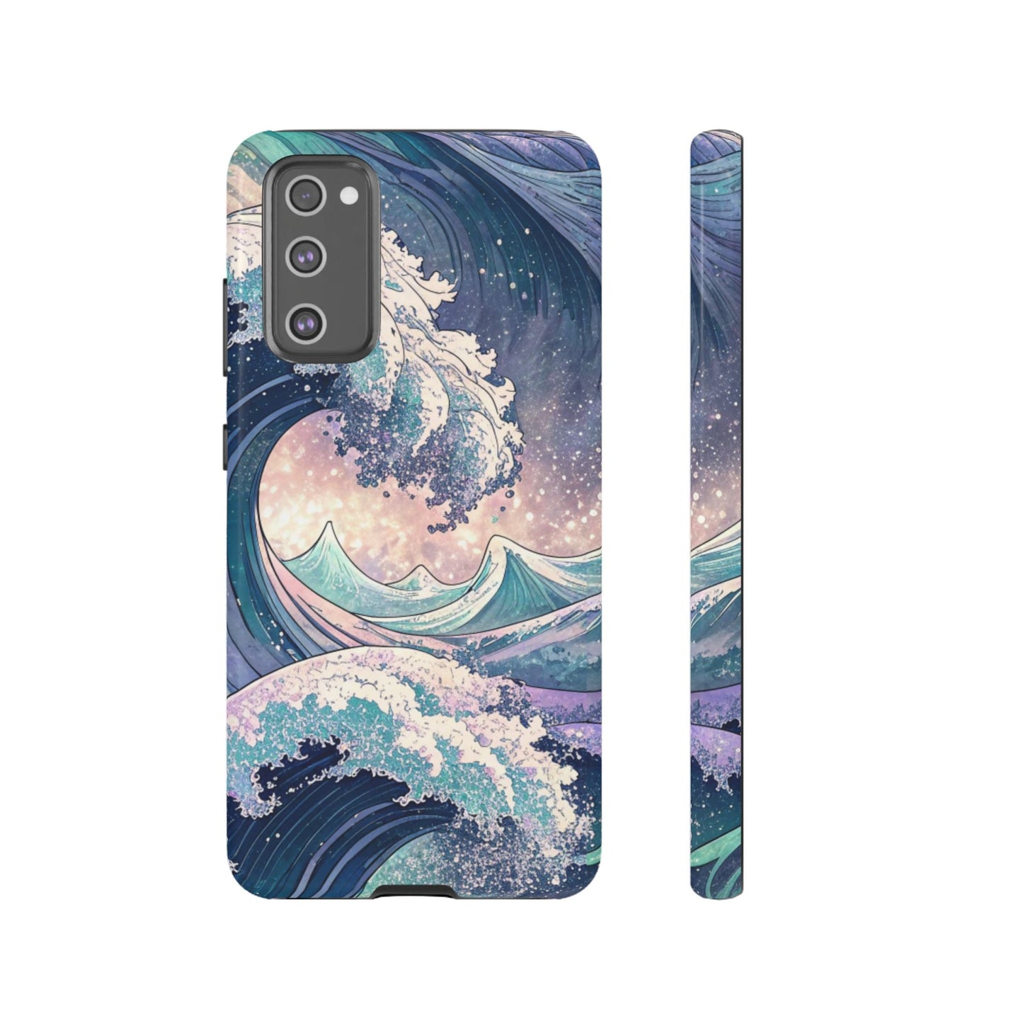 Crashing Waves Samsung tough phone case with durable material and beach-inspired design for Samsung Galaxy models