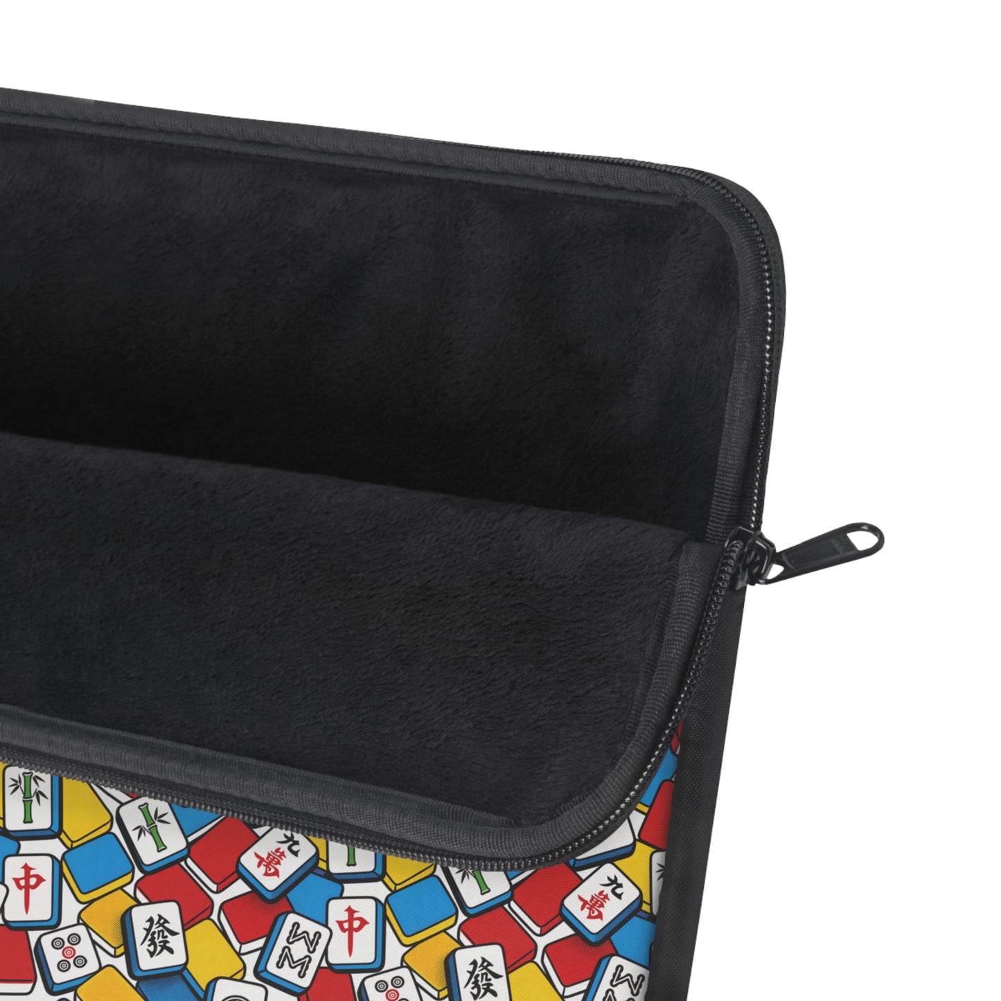 Vibrant Mahjong Laptop Sleeve — Colorful Tile Design Case