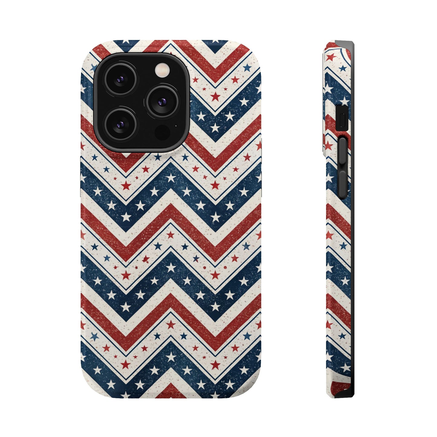iPhone Tough Case - Vintage Stars and Stripes Design