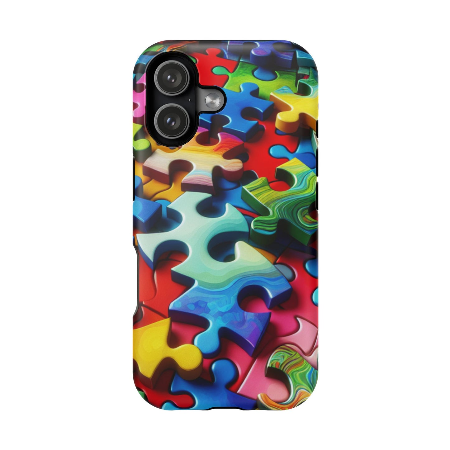 Rainbow Puzzle iPhone Tough Case