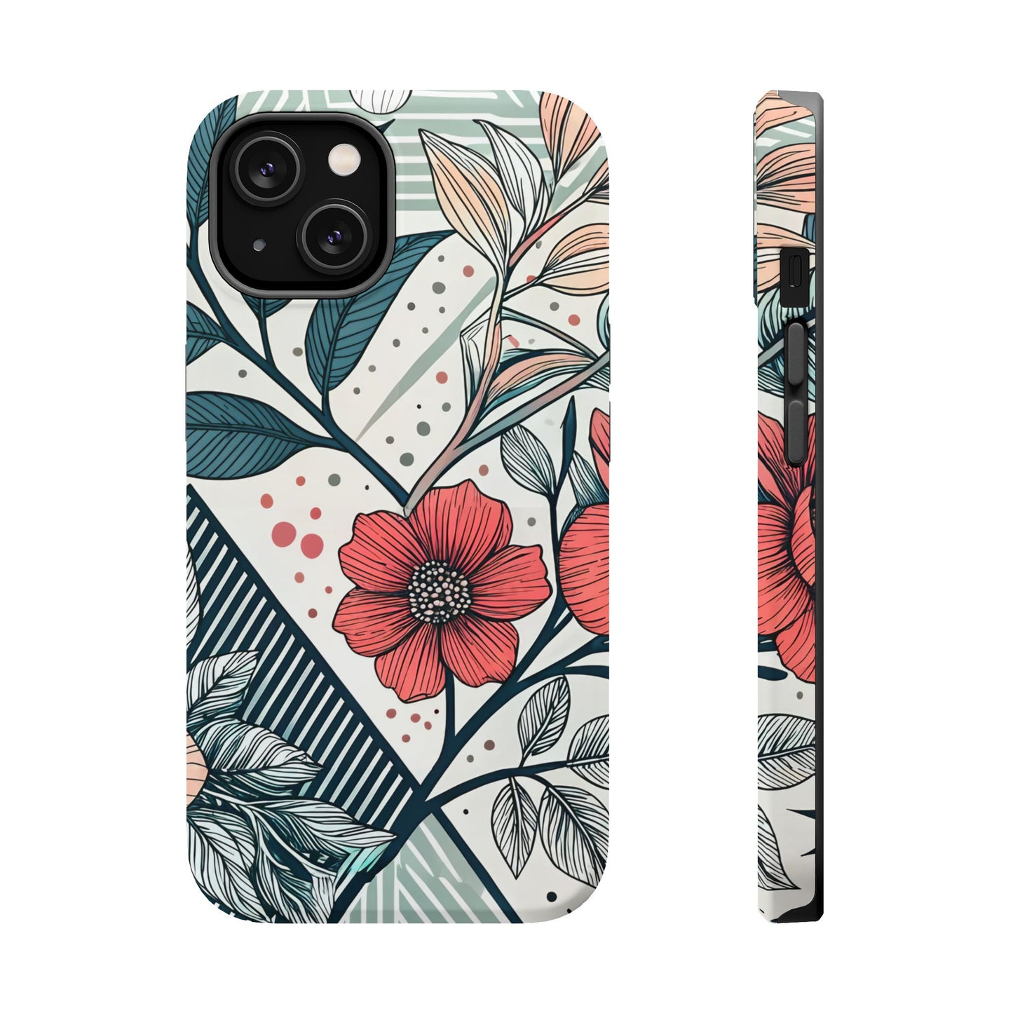 Geometric Flower iPhone Tough Case