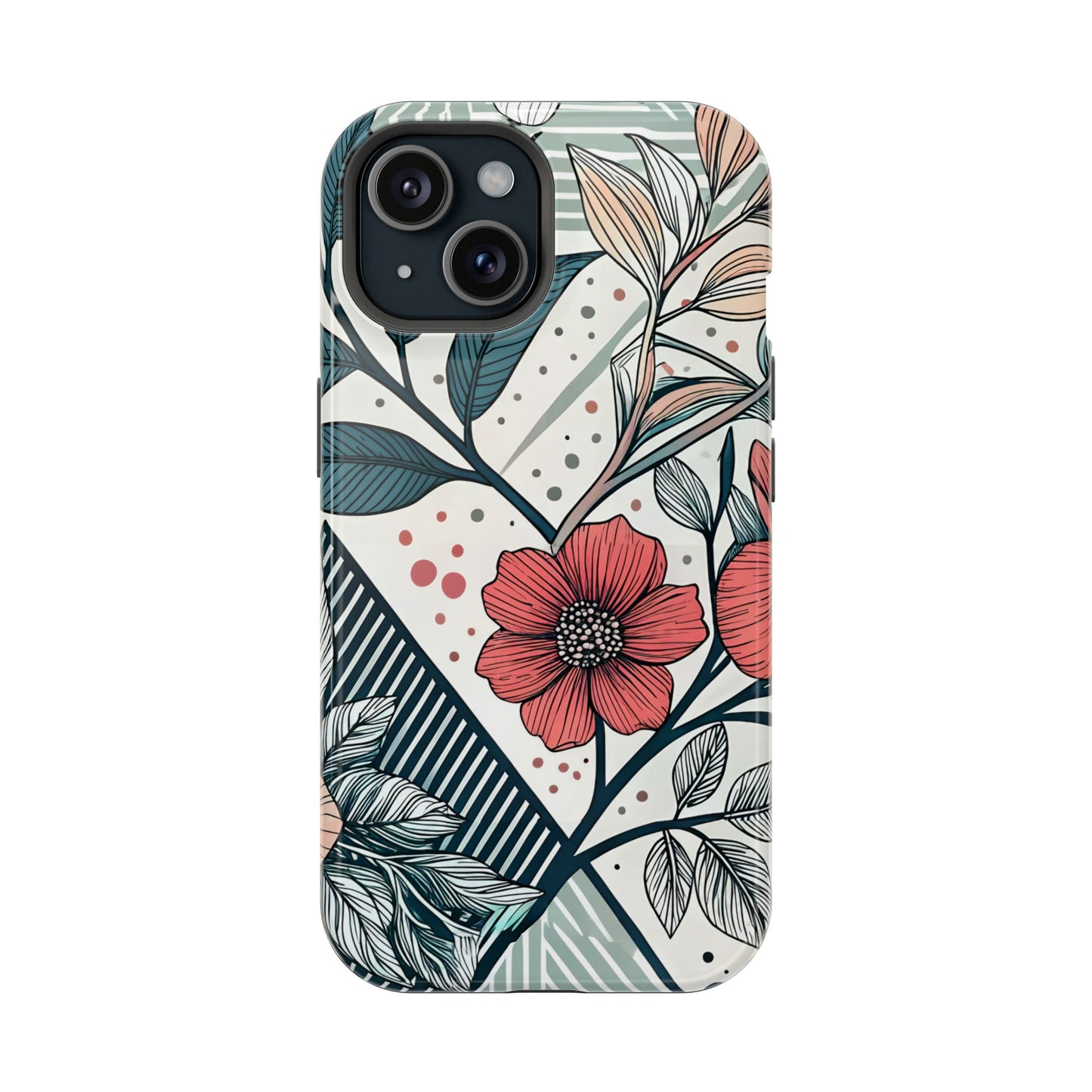 Geometric Flower iPhone Tough Case