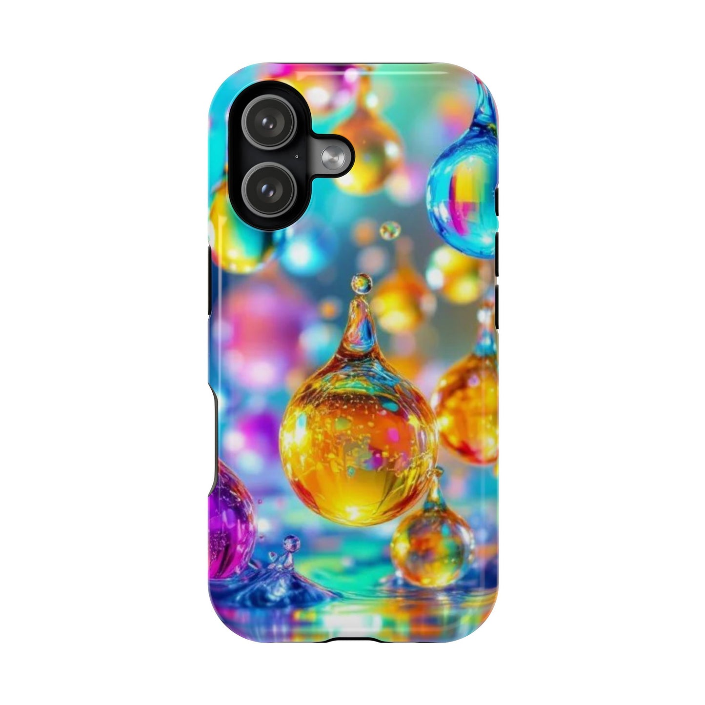 Golden Raindrop Design iPhone Tough Case