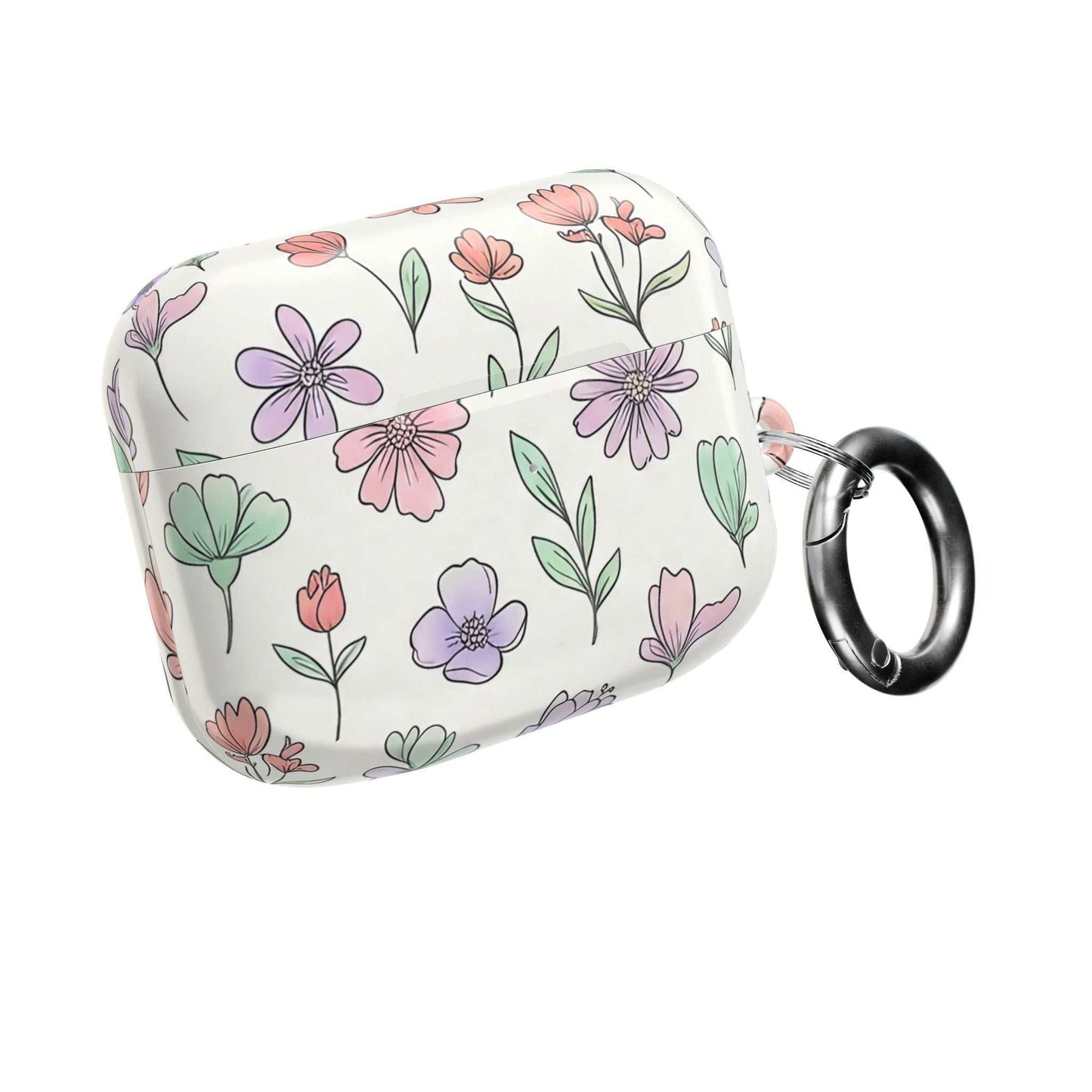 Floral AirPod Case — Artistic Botanical Protective Cover