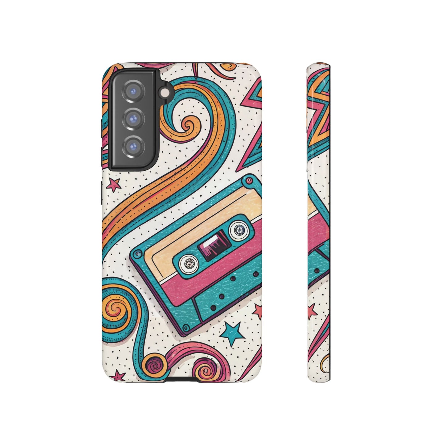 Retro Cassette Samsung Tough Phone Case