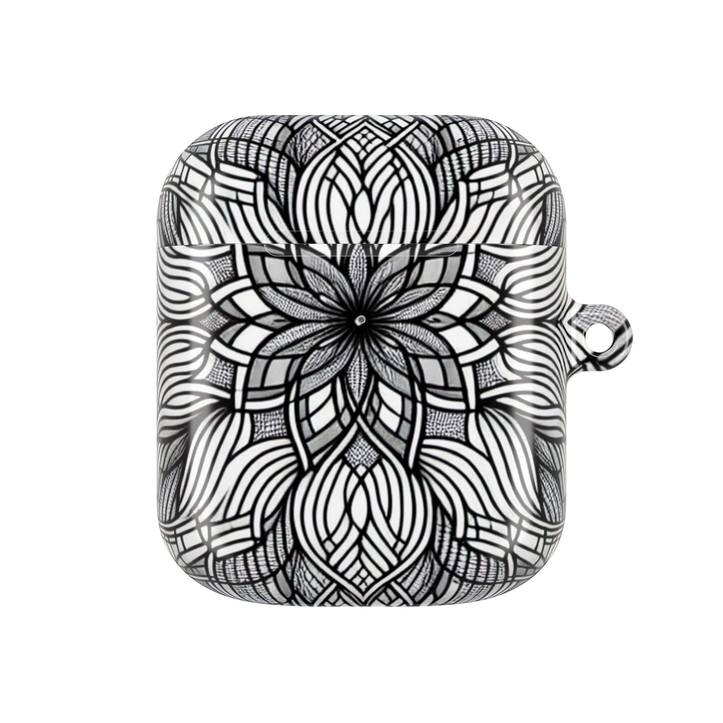 AirPod Case - Black and White Art Explosion Design