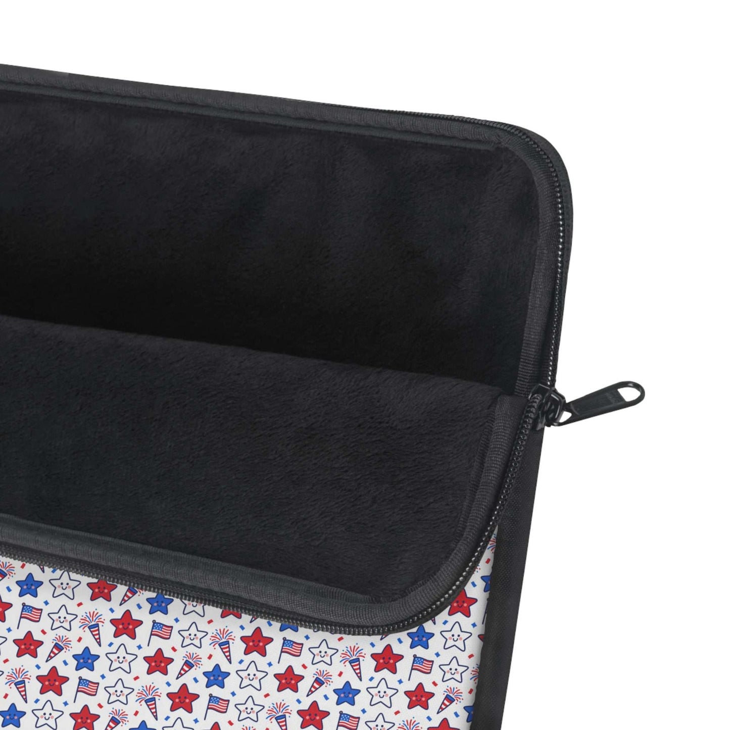 Kawaii 4th of July Laptop Sleeve – Cute Patriotic Laptop Case with Plush Protection