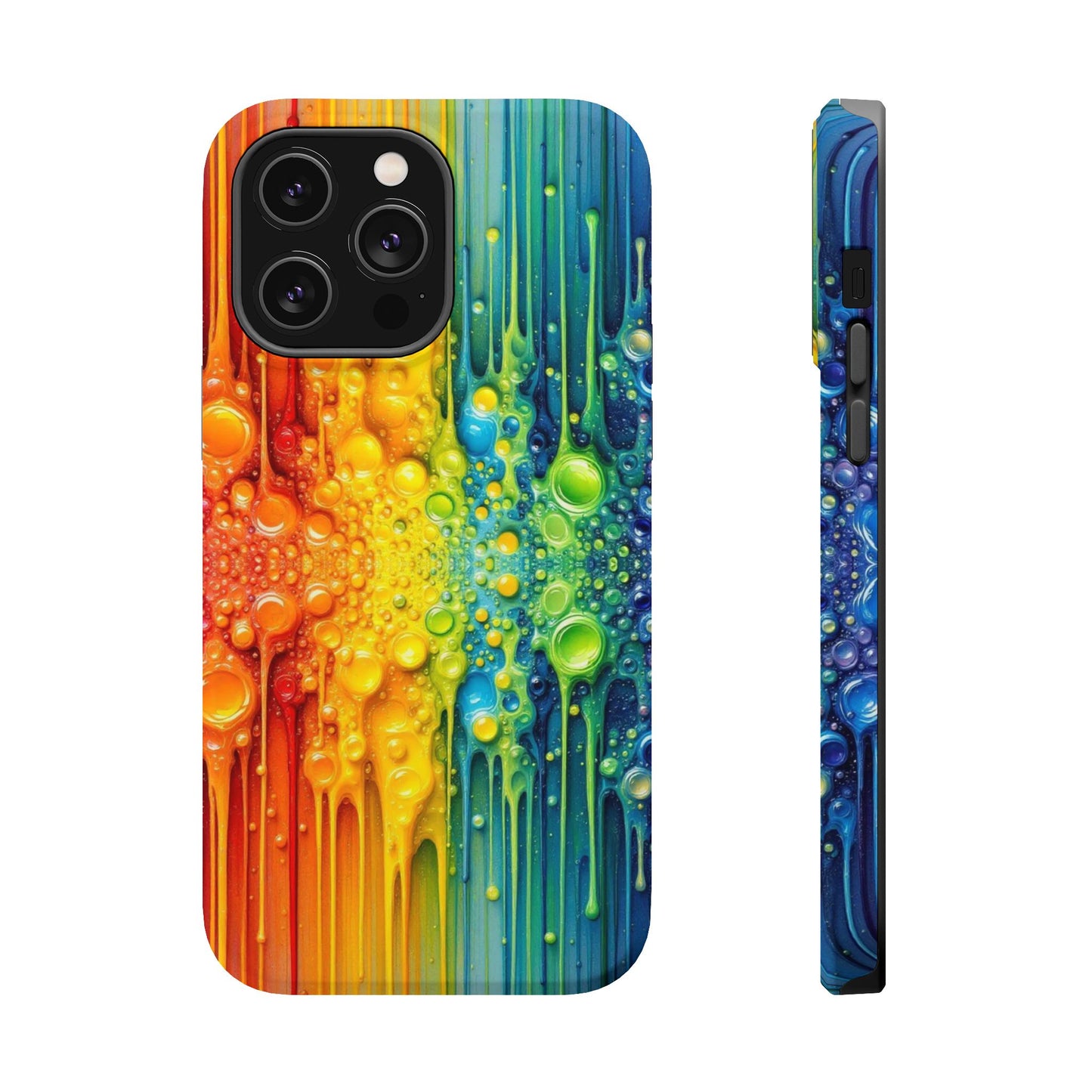 Rainbow Paint Splash iPhone Tough Case